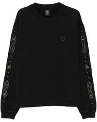 HTC - Moustache Stud-Embellished Sweatshirt - Lyst
