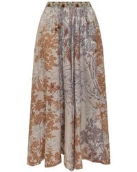 Pierre Louis Mascia - Tetris Floral Maxi Skirt - Lyst