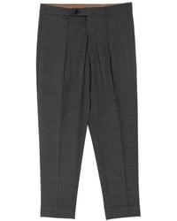 Berwich - Pantalon Plissé À Ourlet Retourné - Lyst