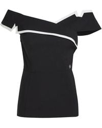 KARL LAGERFELD - Off-Shoulder Top - Lyst