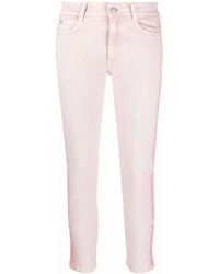 Stella McCartney - Logo Tape Slim Jeans - Lyst