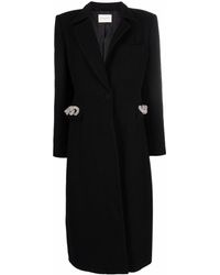 GIUSEPPE DI MORABITO Embellished Single-breasted Coat - Black