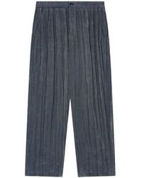 Giorgio Armani - Pantalones Con Efecto Plisado - Lyst