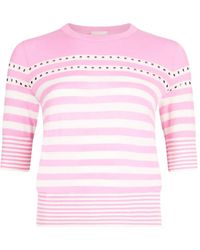 Liu Jo - Striped Sweater - Lyst