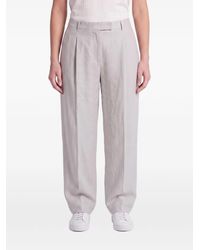 Brunello Cucinelli - Pleated Straight-Leg Trousers - Lyst