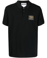 Moschino - Poloshirt Met Logopatch - Lyst