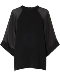 Filippa K - Sheer-Panel Top - Lyst