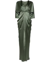 Amsale - Drapiertes Abendkleid Mit Knoten - Lyst