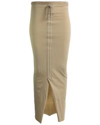 Rick Owens - Drawstring Slit Skirt - Lyst