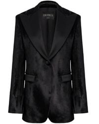 Dondup - Velvet Peak-Lapel Blazer - Lyst