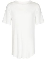 Julius - Curved-Hem Cotton T-Shirt - Lyst