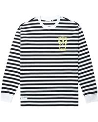 Chocoolate - Graphic-print Striped Cotton T-shirt - Lyst