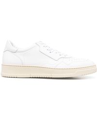 SCAROSSO - Alex White Leather Sneakers - Lyst