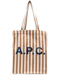 A.P.C. - Shopper mit Logo-Print - Lyst