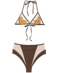 Mazzei - Bead-Embellished Halterneck Bikini - Lyst