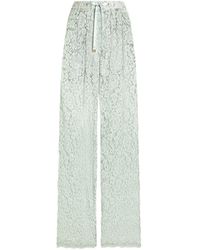 Dolce & Gabbana - Floral Lace Palazzo Pants - Lyst