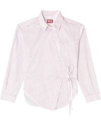 DIESEL - C-Delphos Striped Shirt - Lyst