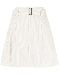 Forme D'expression - Belted Flared Shorts - Lyst