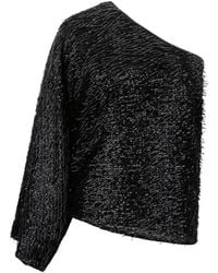 FEDERICA TOSI - One-Shoulder Sequins Blouse - Lyst