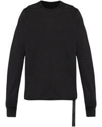 Rick Owens - Long-Sleeve Raw-Edge T-Shirt - Lyst