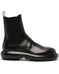 Jil Sander - Round-toe Ankle Boots - Lyst