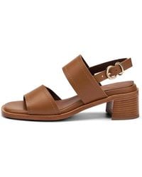 Frau - Block-Heel Sandals - Lyst