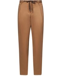 Franzese Collection - Stefano De Martino Pleated Drawstring Trousers - Lyst