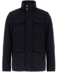 Herno - Chaqueta con bolsillos con solapa - Lyst