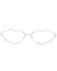 YVMIN - Lunettes De Soleil À Ornements De Perles - Lyst