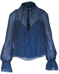 Veronica Beard - Maxime ラッフルネック ブラウス - Lyst