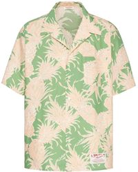 Valentino Garavani - Pineapple-print Cotton Bowling Shirt - Lyst
