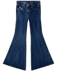 DIESEL - 1970 D-Bleess 09N61 Flared Low-Waist Jeans - Lyst