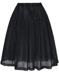 COMME DES GARÇON BLACK - Layered Mesh Skirt - Lyst