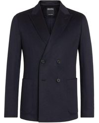 Zegna - Oasi Cashmere Double-breasted Blazer - Lyst