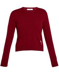 Erdem - Embroidered crew-neck sweater - Lyst