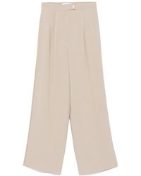 DE SANTIS - Crepe Trousers - Lyst