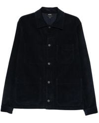 A.P.C. - Surchemise Rodney En Velours Côtelé - Lyst