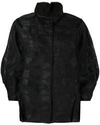 Shiatzy Chen - Full-Jacquard Stand-Up Collar Jacket - Lyst