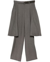 Sacai - Pantalon De Tailleur À Chevrons - Lyst