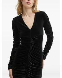 Guess - Gerafftes Minikleid aus Samt - Lyst