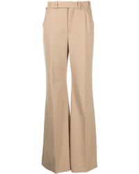 Chloé - Wide-Leg Wool Trousers - Lyst