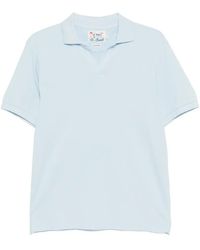 MC2 Saint Barth - Charles V-Neck Logo-Embroidered T-Shirt - Lyst