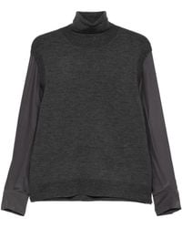 P.A.R.O.S.H. - Lwynford Roll-Neck Panelled Sweater - Lyst