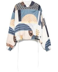 Fendi - Reversible Cropped Bomber Jacket - Lyst