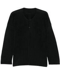 Homme Plissé Issey Miyake - Mc February Button Pleated T-Shirt - Lyst