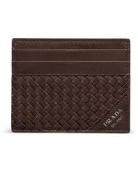 Prada - Leather Card Holder - Lyst