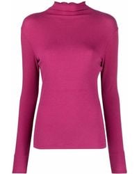 Tommy Hilfiger - Long-sleeved Ribbed-knit Top - Lyst