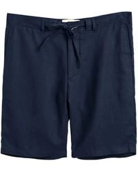 GANT - Drawstring Linen Shorts - Lyst