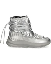 EA7 - Logo-Print Quilted Snow Boots - Lyst