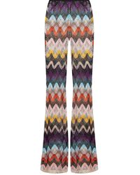 Missoni - Pantalon En Lin À Motif De Chevrons - Lyst